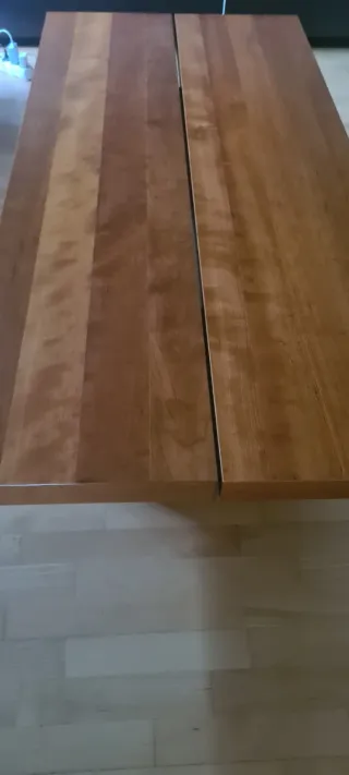 Mesa de centro de madera multicolor