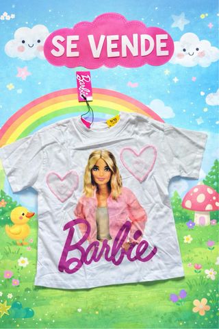 Camiseta Barbie Niña 9-10 años sin estrenar