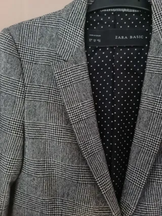Chaqueta Zara Cuadros Mujer