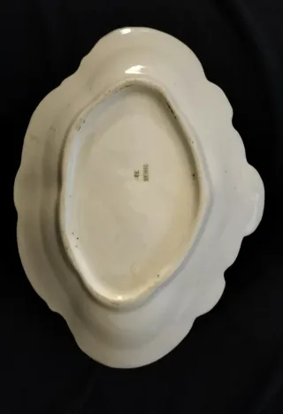 Salsiera in ceramica con rose