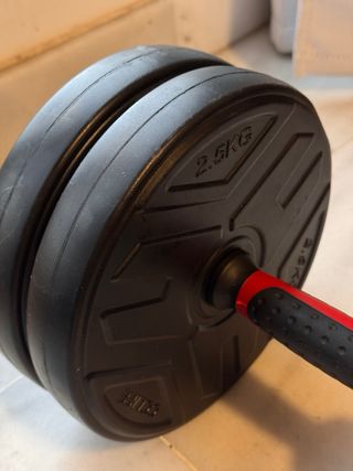 Mancuernas barra Ajustable a 20kg Pesas versatil