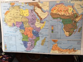 Mapa colonial de África gran tamaño