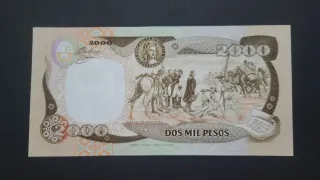 Billete 2000 Pesos Colombianos 1993...3 digitossss