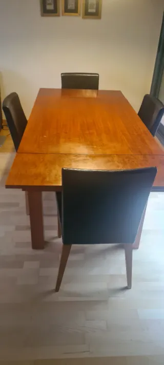 Mesa comedor madera extensible