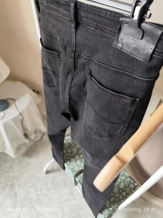 Jeans Lee neri strappati taglia 48/50