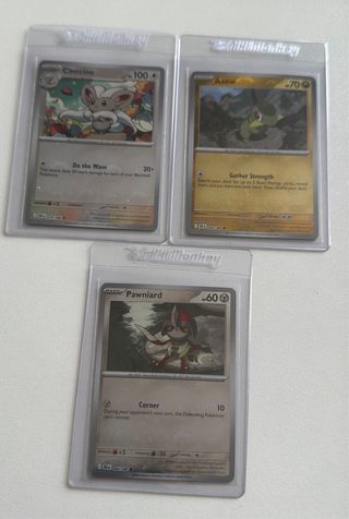 Cartas Pokémon Cincinno, Eelektross, Kyurem, Pawni