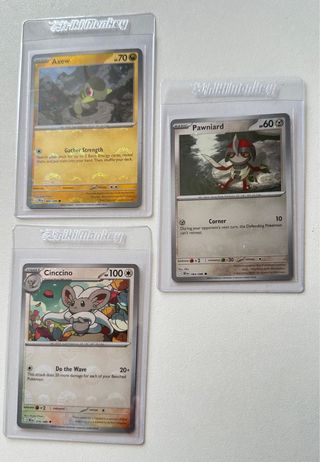 Cartas Pokémon Cincinno, Eelektross, Kyurem, Pawni