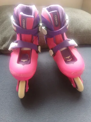 Patines Oxelo Rosas y Morados Talla 30/32