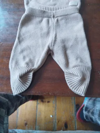 Conjunto bebé 0-1 mes tejido