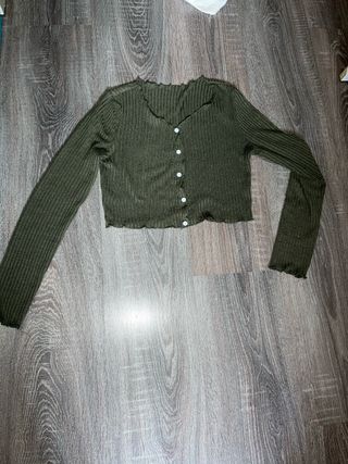 Camiseta corta verde oliva