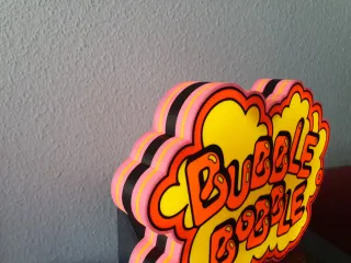 Lámpara 3D Bubble Bobble