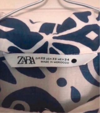 Vestido camisero Zara T.XS