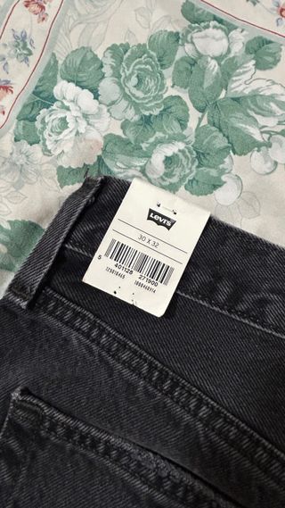 Levi's 501 Original Jeans Negros con Tachuelas
