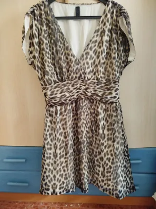 Vestido estampado leopardo