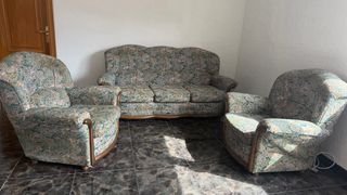 Conjunto de sofá 3 plazas + 2 sillones clásicos