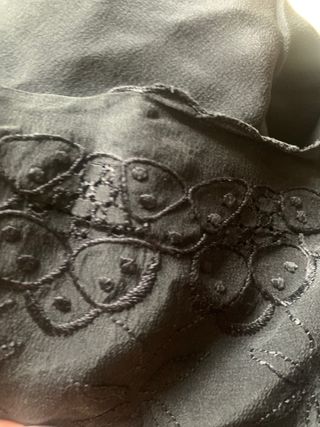 Canotta in pura seta nera