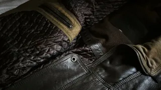 Chaqueta de cuero aviador Talla 54