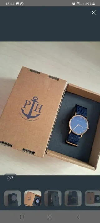 Reloj Paul Hewitt Azul y Dorado