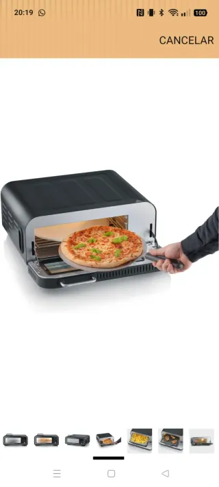 Horno digital Severin para pizza