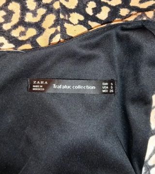 Vestido Zara Estampado Leopardo