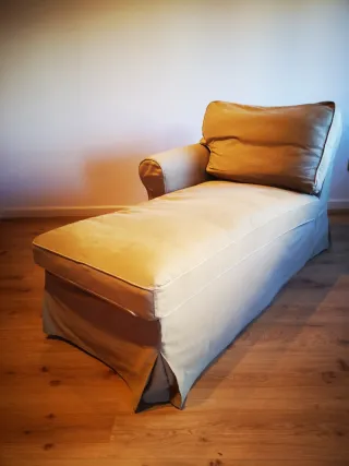 Sofá Chaise Longue Ikea Extorp Beige