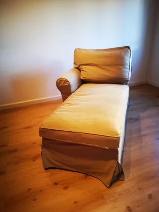 Sofá Chaise Longue Ikea Extorp Beige
