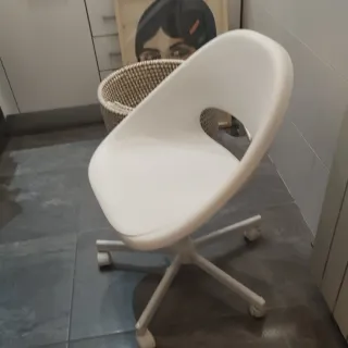 Silla de escritorio Ikea blanca