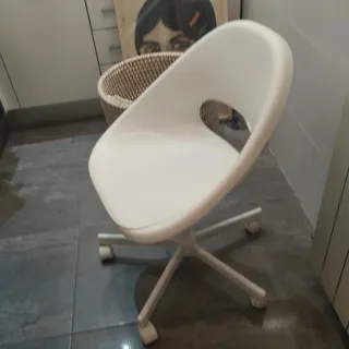 Silla de escritorio Ikea blanca
