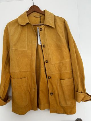 Chaqueta Zara ante camel