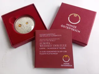 Moneda Plata con cristales Swarovski