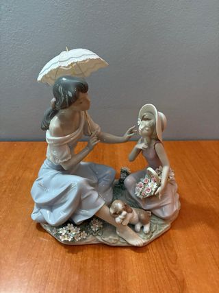 Statuetta LLADRO porcellana bambina con ombrellino