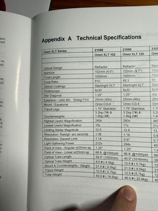 Telescopio Celestron Omni XLT 120
