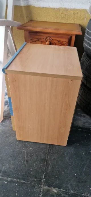 Cajonera infantil madera y azul
