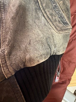 Chaqueta Bomber Piel Vintage Pepe Jeans Talla L