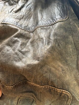 Chaqueta Bomber Piel Vintage Pepe Jeans Talla L