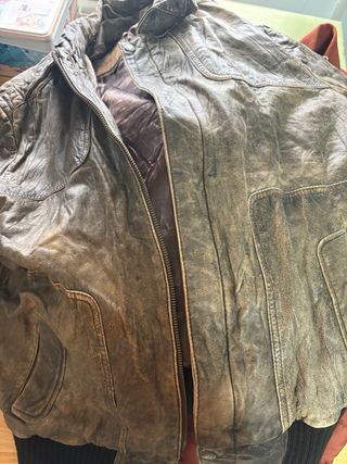 Chaqueta Bomber Piel Vintage Pepe Jeans Talla L