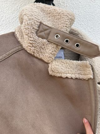 Chaqueta Stradivarius Beige/Marrón Talla S