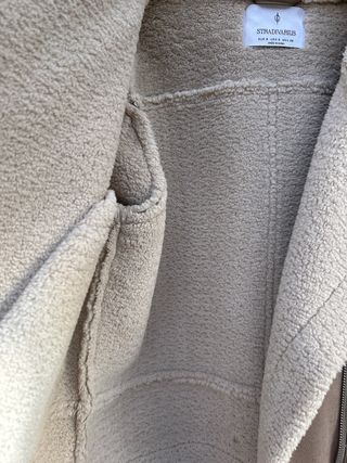 Chaqueta Stradivarius Beige/Marrón Talla S