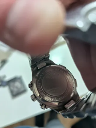 Reloj Calypso 5061 Cronógrafo Negro y Plateado