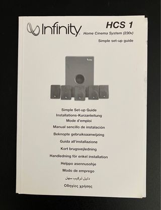 Home cinema system Infinity + Amplificador Denon