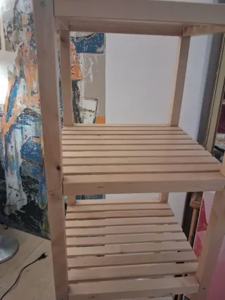 Estantería de madera 5 baldas