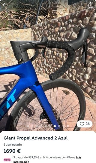 Bicicleta Carretera Giant Propel Carbono