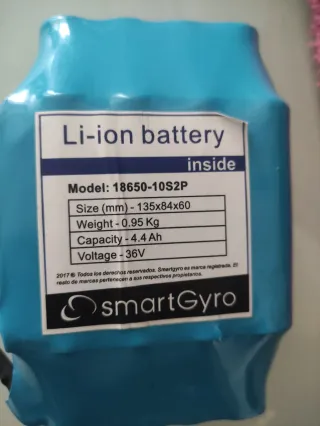 Batería Li-ion SmartGyro Leer descripción