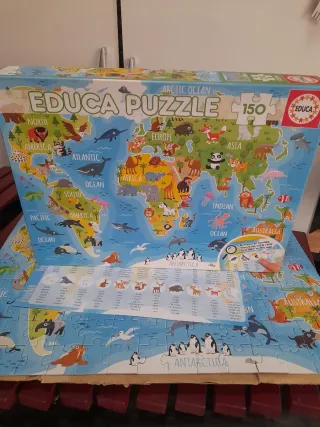Puzzle Educa 150 piezas Mapa del Mundo