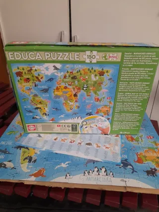 Puzzle Educa 150 piezas Mapa del Mundo