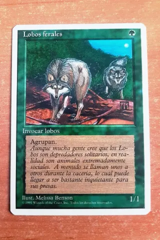 Carta Magic Lobos Ferales cuarta edicion bosque