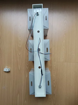 Plafón Infantil 3 Luces Luna y Estrellas Gris