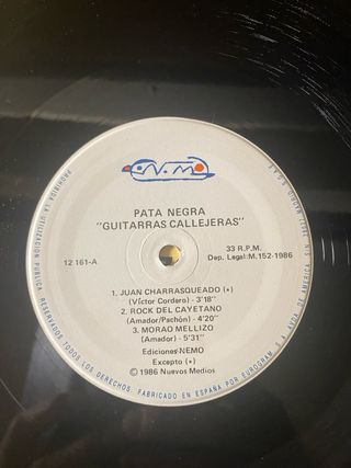 Vinilo Pata Negra - Guitarras Callejeras