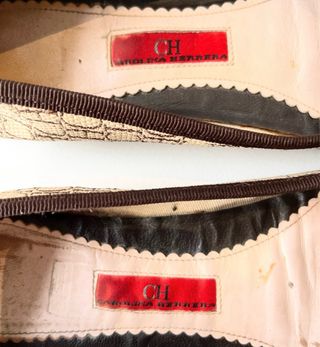 Bailarinas Lona CH Beige/Marrón