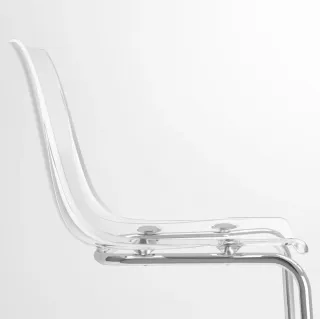 4 Sillas Tobias Ikea Transparente Metal